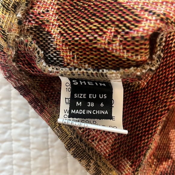 SHEIN - Cropped Tapestry Boned Top/ Medium - Picture 8 of 8